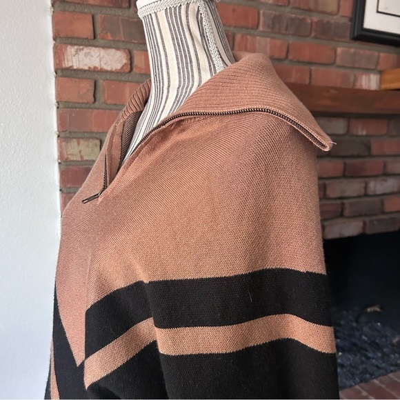 NWT SER.O.YA Abi Oversized Pullover Sweater Brown Black Sz XXS - Picture 9 of 12